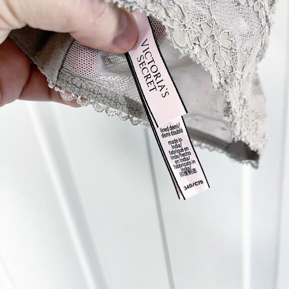 Victoria's Secret Dream Angel High Neck Long Line Lace Lined Demi - Picture 5 of 7